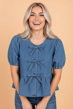 Denim Peplum