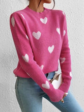 Hot Pink Heart Sweater