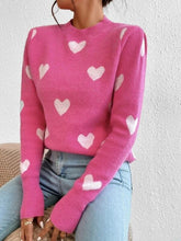 Hot Pink Heart Sweater