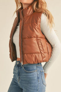 Faux Leather Vest