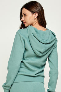 Basic Pullover with Snap Buttons - Sage