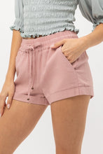 Linen Shorts - Mauve
